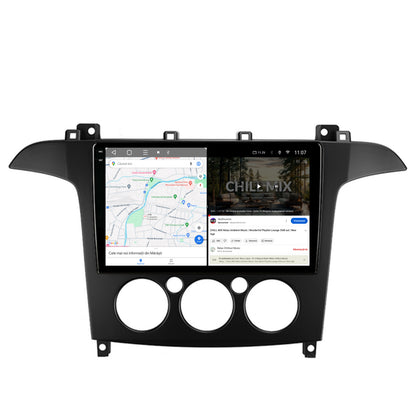 Navigatie 2K HUB64 Ford S-MAX (2006-2015) Clima Manuala, 8GB RAM, Android, Octacore, Slot Sim 4G, DSP, GPS, Wi-FI, Carplay, Android Auto, USB, Bluetooth, Waze, Touchscreen, 9.5 Inch