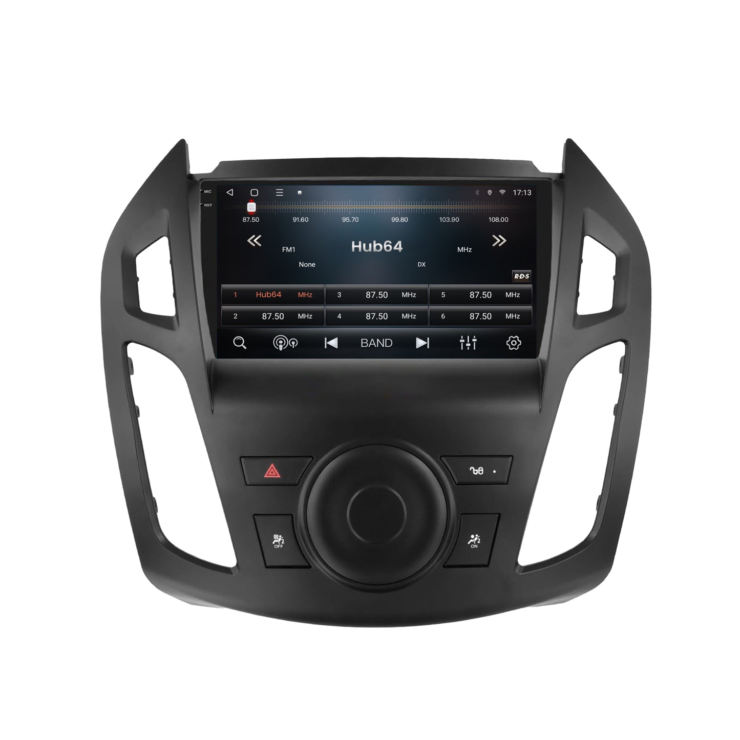 Navigatie 2K HUB64 Ford Transit (2014-2020), 4GB RAM, Android, Octacore, Slot Sim 4G, DSP, GPS, Wi-FI, Carplay, Android Auto, USB, Bluetooth, Waze, Touchscreen, 9.5 Inch