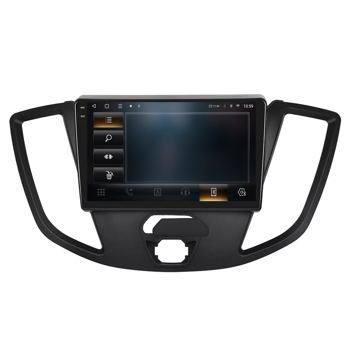 Navigatie 2K HUB64 Ford Transit (2014-2020), 8GB RAM, Android, Octacore, Slot Sim 4G, DSP, GPS, Wi-FI, Carplay, Android Auto, USB, Bluetooth, Waze, Touchscreen, 9.5 Inch