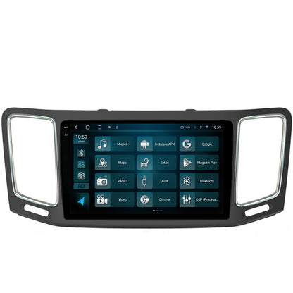 Navigatie 2K HUB64 Volkswagen Sharan / Seat Alhambra (2010-2018), 4GB RAM, Android, Octacore, Slot Sim 4G, DSP, GPS, Wi-FI, Carplay, Android Auto, USB, Bluetooth, Waze, Touchscreen, 9.5 Inch