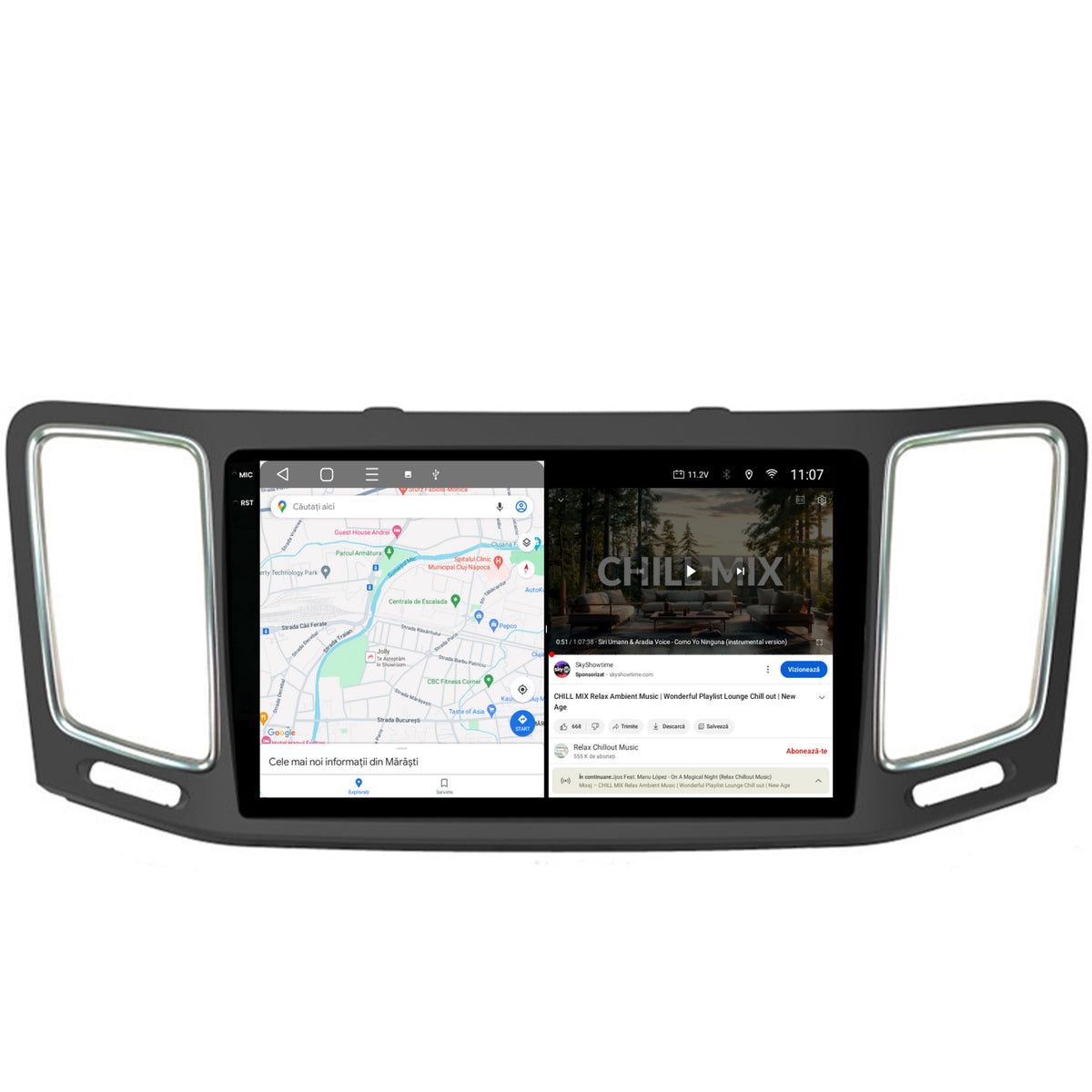 Navigatie 2K HUB64 Volkswagen Sharan / Seat Alhambra (2010-2018), 8GB RAM, Android, Octacore, Slot Sim 4G, DSP, GPS, Wi-FI, Carplay, Android Auto, USB, Bluetooth, Waze, Touchscreen, 9.5 Inch