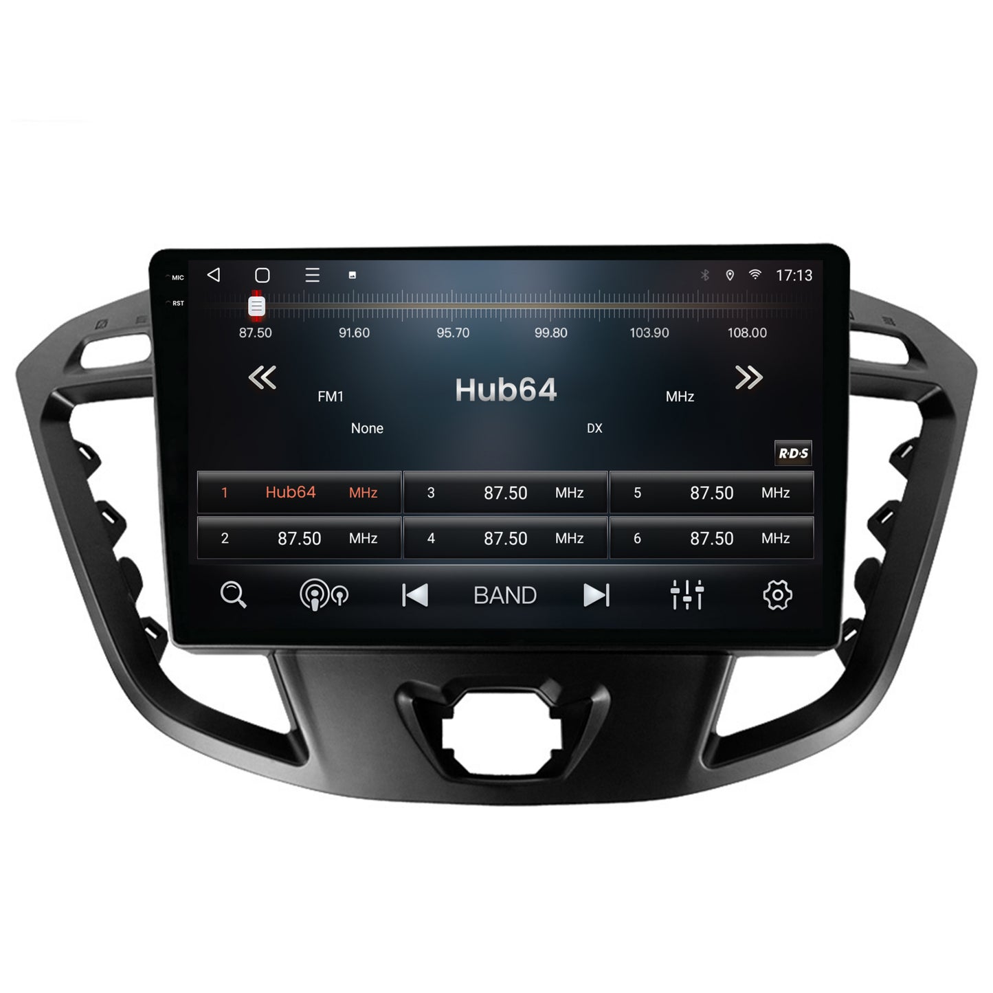 Navigatie 2K HUB64 Ford Transit / Tourneo (2012-2020), 4GB RAM, Android, Octacore, Slot Sim 4G, DSP, GPS, Wi-FI, Carplay, Android Auto, USB, Bluetooth, Waze, Touchscreen, 9.5 Inch