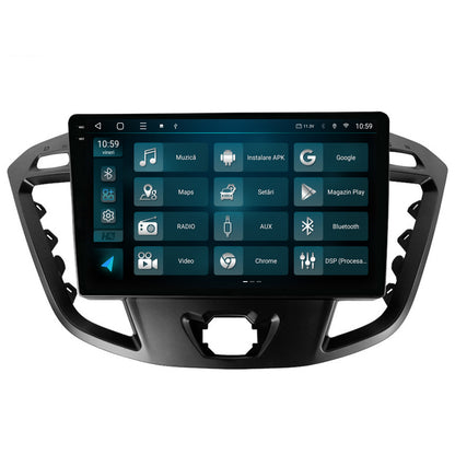 Navigatie 2K HUB64 Ford Transit / Tourneo (2012-2020), 4GB RAM, Android, Octacore, Slot Sim 4G, DSP, GPS, Wi-FI, Carplay, Android Auto, USB, Bluetooth, Waze, Touchscreen, 9.5 Inch