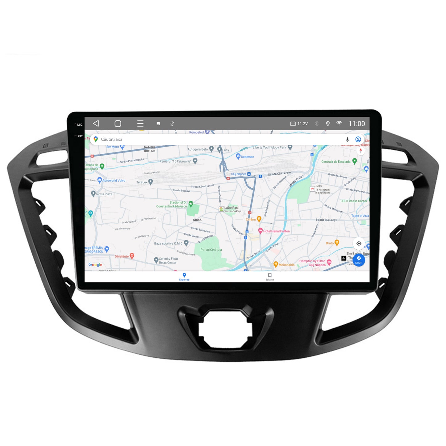 Navigatie 2K HUB64 Ford Transit / Tourneo (2012-2020), 8GB RAM, Android, Octacore, Slot Sim 4G, DSP, GPS, Wi-FI, Carplay, Android Auto, USB, Bluetooth, Waze, Touchscreen, 9.5 Inch