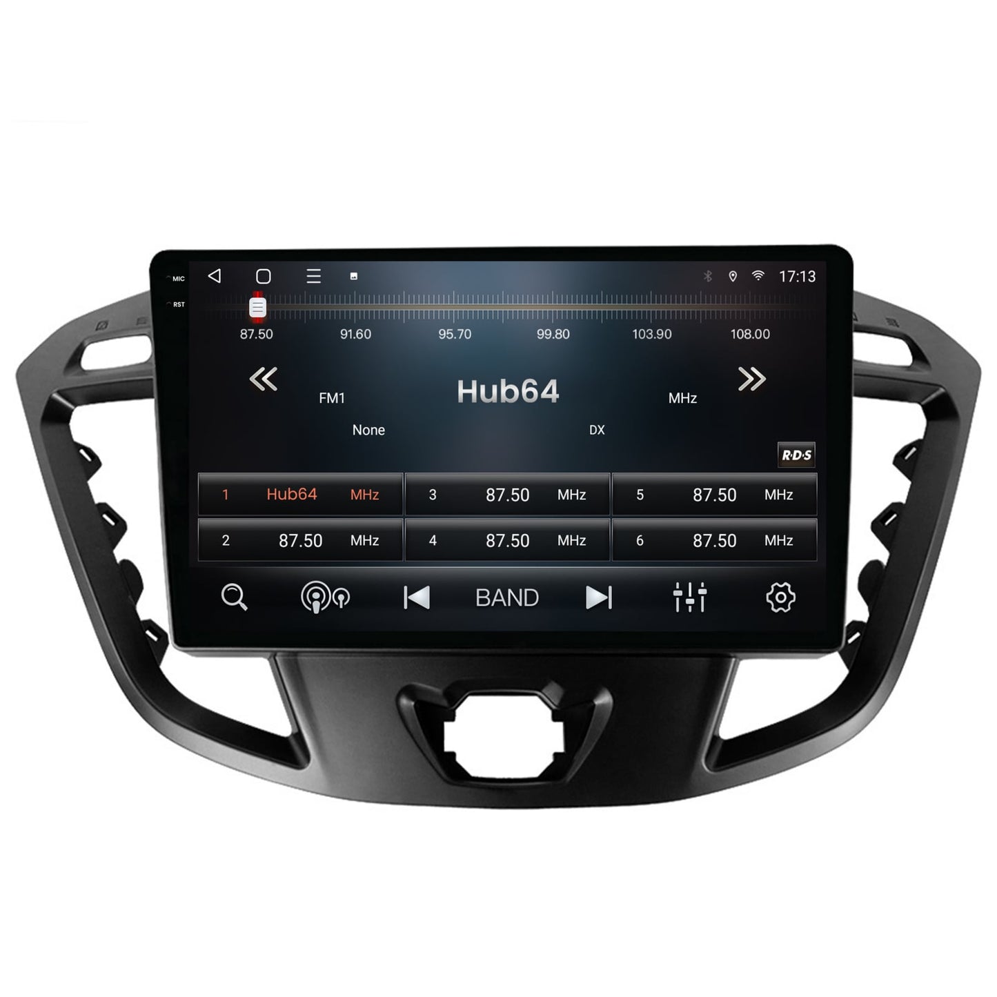 Navigatie 2K HUB64 Ford Transit / Tourneo (2012-2020), 8GB RAM, Android, Octacore, Slot Sim 4G, DSP, GPS, Wi-FI, Carplay, Android Auto, USB, Bluetooth, Waze, Touchscreen, 9.5 Inch