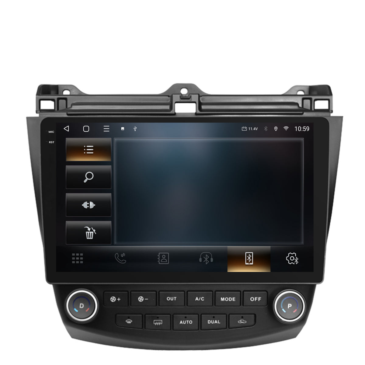 Navigatie 2K HUB64 Honda Accord 7 (2005-2008), 4GB RAM, Android, Octacore, Slot Sim 4G, DSP, GPS, Wi-FI, Carplay, Android Auto, USB, Bluetooth, Waze, Touchscreen, 10.36 Inch