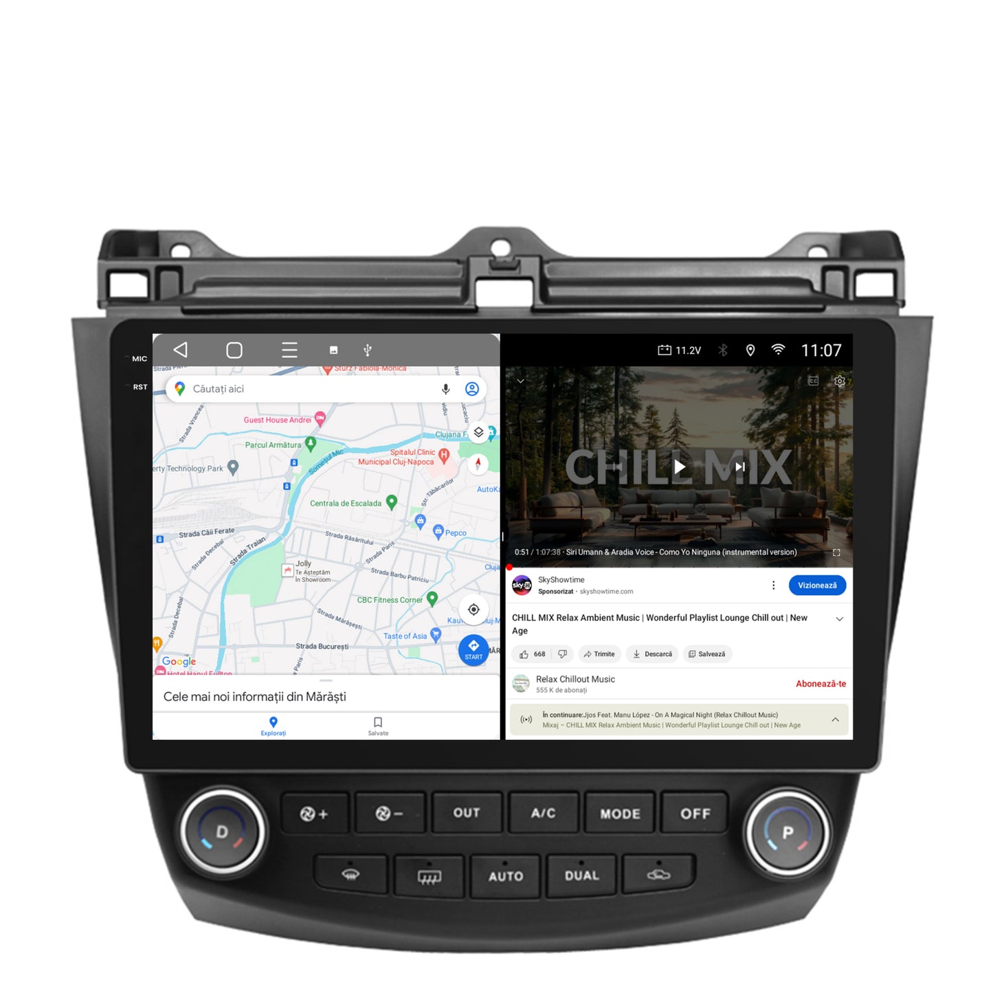 Navigatie 2K HUB64 Honda Accord 7 (2005-2008), 4GB RAM, Android, Octacore, Slot Sim 4G, DSP, GPS, Wi-FI, Carplay, Android Auto, USB, Bluetooth, Waze, Touchscreen, 10.36 Inch