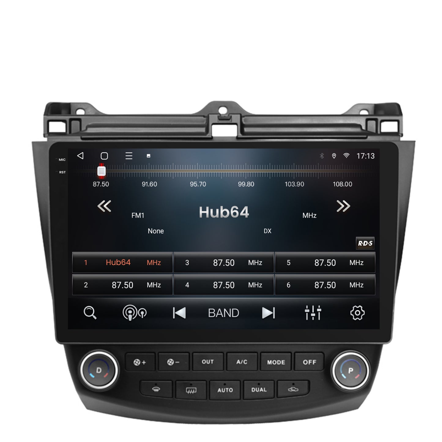 Navigatie 2K HUB64 Honda Accord 7 (2005-2008), 4GB RAM, Android, Octacore, Slot Sim 4G, DSP, GPS, Wi-FI, Carplay, Android Auto, USB, Bluetooth, Waze, Touchscreen, 10.36 Inch