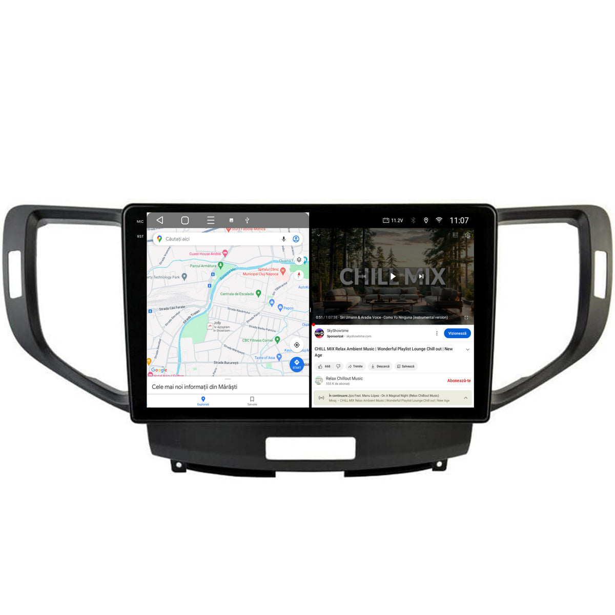 Navigatie 2K HUB64 Honda Accord VIII (2008-2012), 4GB RAM, Android, Octacore, Slot Sim 4G, DSP, GPS, Wi-FI, Carplay, Android Auto, USB, Bluetooth, Waze, Touchscreen, 9.5 Inch