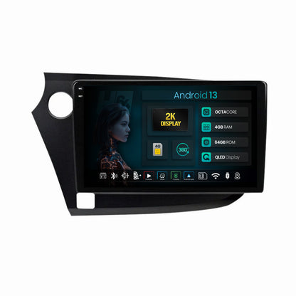 Navigatie 2K HUB64 Honda Insight (2009-2014), 4GB RAM, Android, Octacore, Slot Sim 4G, DSP, GPS, Wi-FI, Carplay, Android Auto, USB, Bluetooth, Waze, Touchscreen, 9.5 Inch