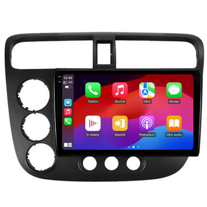 Navigatie 2K HUB64 Honda Civic (1998-2005), 8GB RAM, Android, Octacore, Slot Sim 4G, DSP, GPS, Wi-FI, Carplay, Android Auto, USB, Bluetooth, Waze, Touchscreen, 9.5 Inch