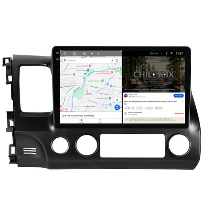 Navigatie 2K HUB64 Honda Civic (2005-2012), 4GB RAM, Android, Octacore, Slot Sim 4G, DSP, GPS, Wi-FI, Carplay, Android Auto, USB, Bluetooth, Waze, Touchscreen, 10.36 Inch