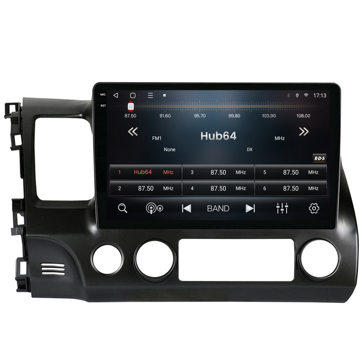 Navigatie 2K HUB64 Honda Civic (2005-2012), 8GB RAM, Android, Octacore, Slot Sim 4G, DSP, GPS, Wi-FI, Carplay, Android Auto, USB, Bluetooth, Waze, Touchscreen, 10.36 Inch