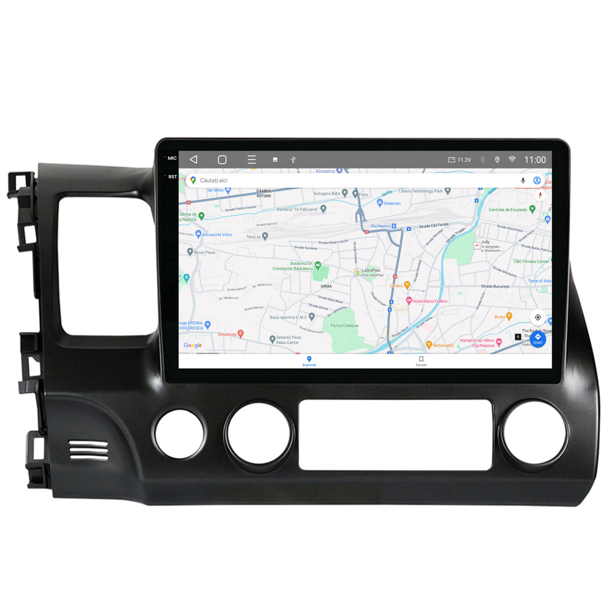 Navigatie 2K HUB64 Honda Civic (2005-2012), 8GB RAM, Android, Octacore, Slot Sim 4G, DSP, GPS, Wi-FI, Carplay, Android Auto, USB, Bluetooth, Waze, Touchscreen, 10.36 Inch