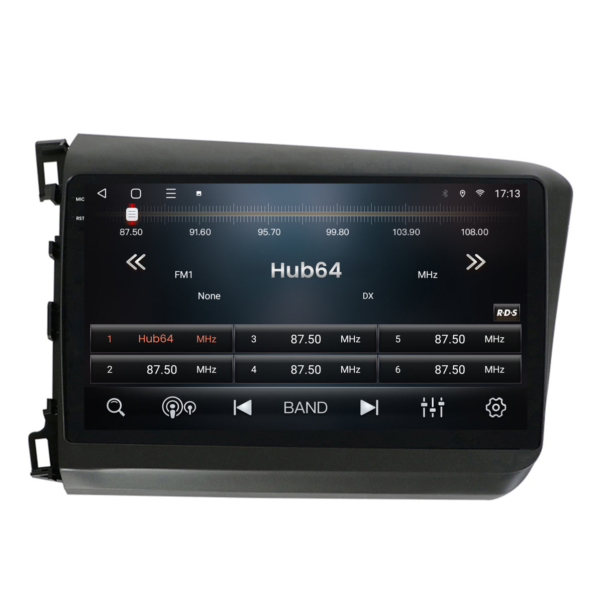 Navigatie 2K HUB64 Honda Civic (2012-2015), 8GB RAM, Android, Octacore, Slot Sim 4G, DSP, GPS, Wi-FI, Carplay, Android Auto, USB, Bluetooth, Waze, Touchscreen, 9.5 Inch