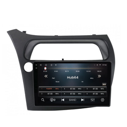 Navigatie 2K HUB64 Honda Civic Hatchback (2006-2011), 8GB RAM, Android, Octacore, Slot Sim 4G, DSP, GPS, Wi-FI, Carplay, Android Auto, USB, Bluetooth, Waze, Touchscreen, 9.5 Inch