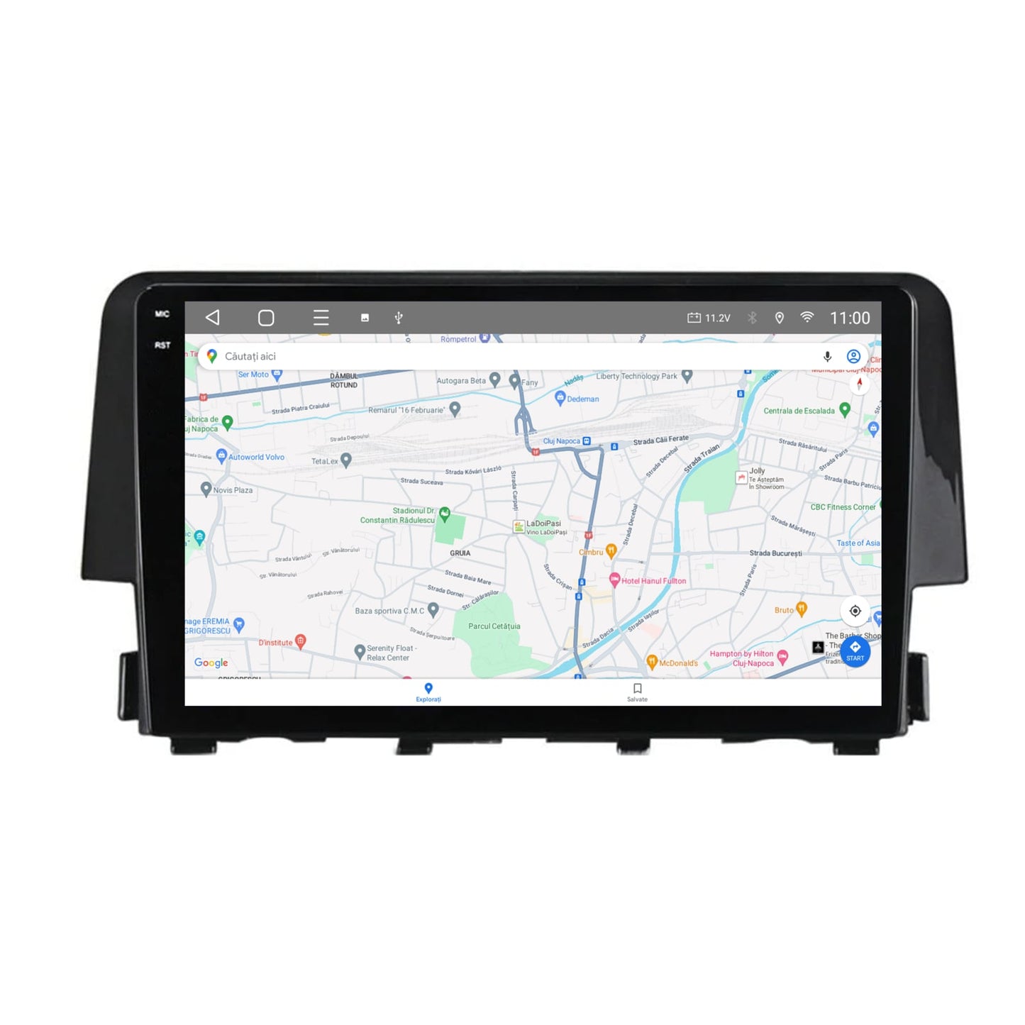 Navigatie 2K HUB64 Honda Civic X / Sedan (2015-2021), 8GB RAM, Android, Octacore, Slot Sim 4G, DSP, GPS, Wi-FI, Carplay, Android Auto, USB, Bluetooth, Waze, Touchscreen, 9.5 Inch