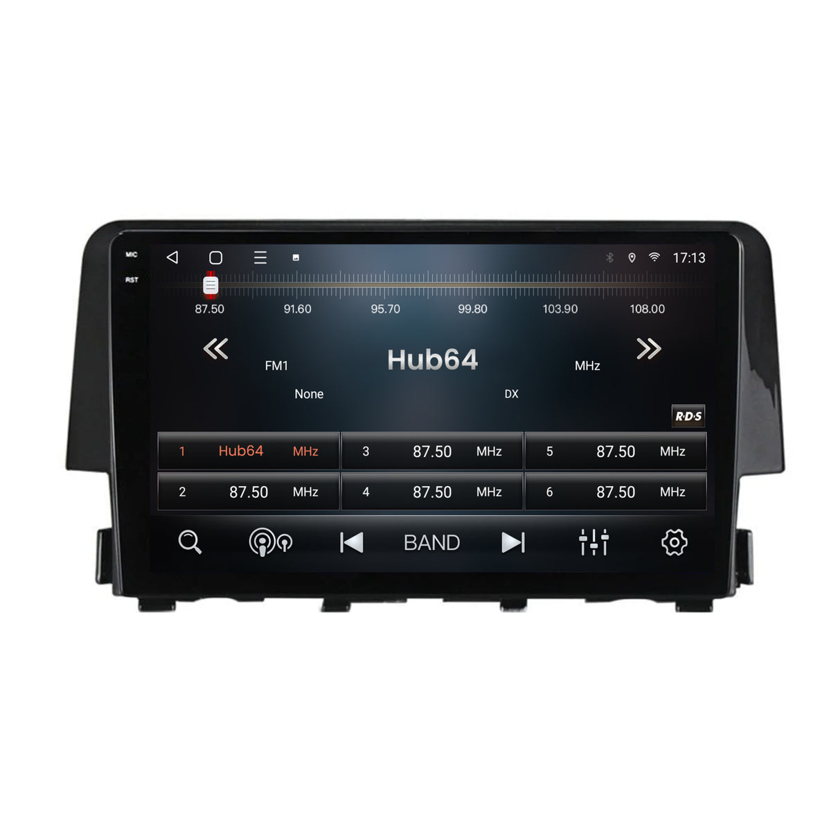 Navigatie 2K HUB64 Honda Civic X / Sedan (2015-2021), 8GB RAM, Android, Octacore, Slot Sim 4G, DSP, GPS, Wi-FI, Carplay, Android Auto, USB, Bluetooth, Waze, Touchscreen, 9.5 Inch