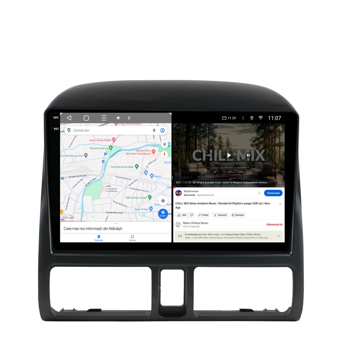 Navigatie 2K HUB64 Honda CRV (1998-2005), 8GB RAM, Android, Octacore, Slot Sim 4G, DSP, GPS, Wi-FI, Carplay, Android Auto, USB, Bluetooth, Waze, Touchscreen, 9.5 Inch