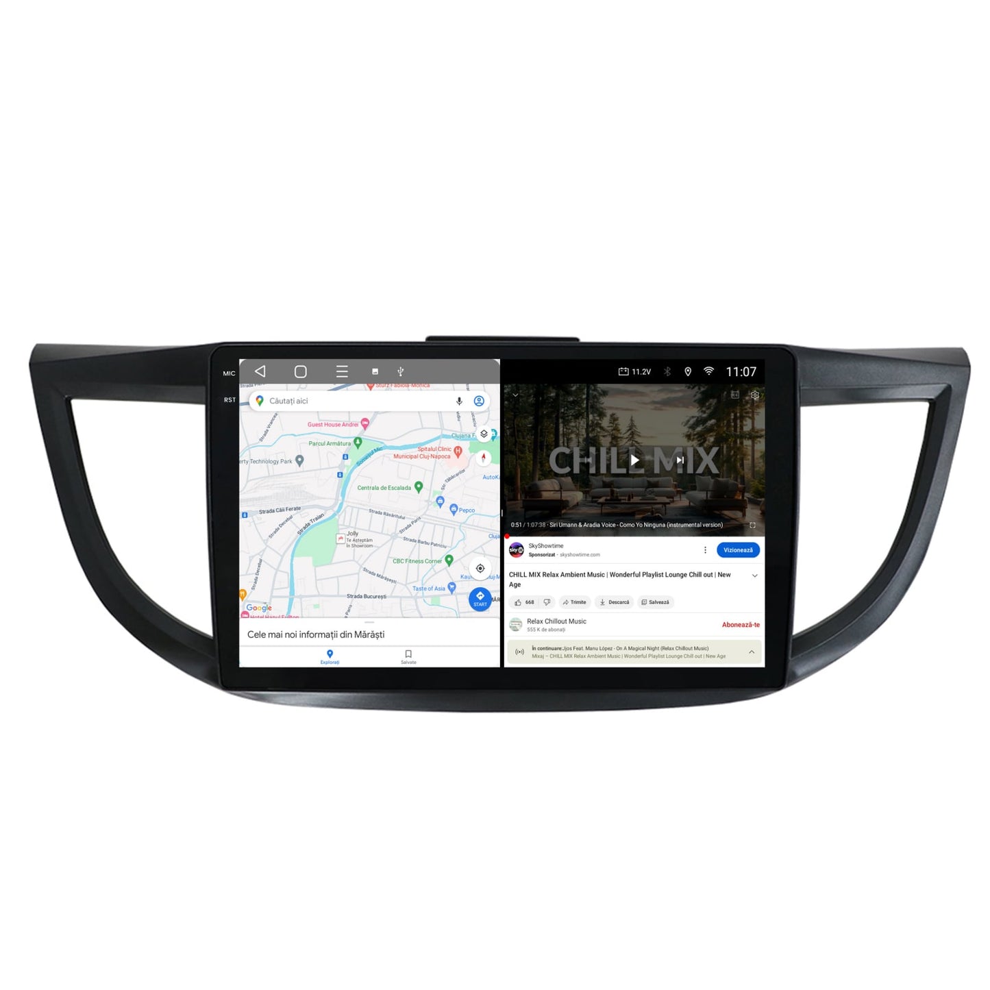 Navigatie 2K HUB64 Honda CRV (2011-2016), 4GB RAM, Android, Octacore, Slot Sim 4G, DSP, GPS, Wi-FI, Carplay, Android Auto, USB, Bluetooth, Waze, Touchscreen, 10.36 Inch