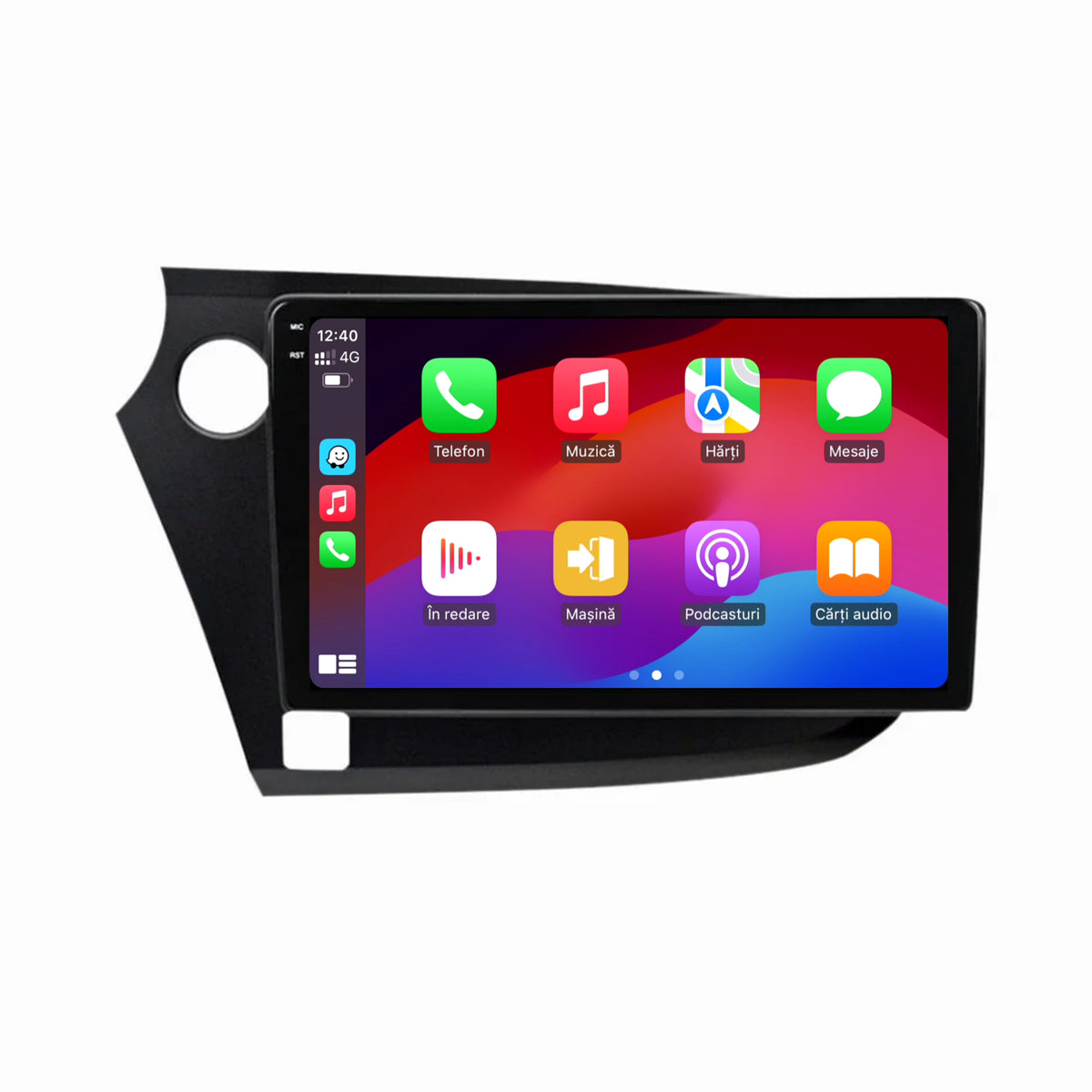 Navigatie 2K HUB64 Honda Insight (2009-2014), 8GB RAM, Android, Octacore, Slot Sim 4G, DSP, GPS, Wi-FI, Carplay, Android Auto, USB, Bluetooth, Waze, Touchscreen, 9.5 Inch