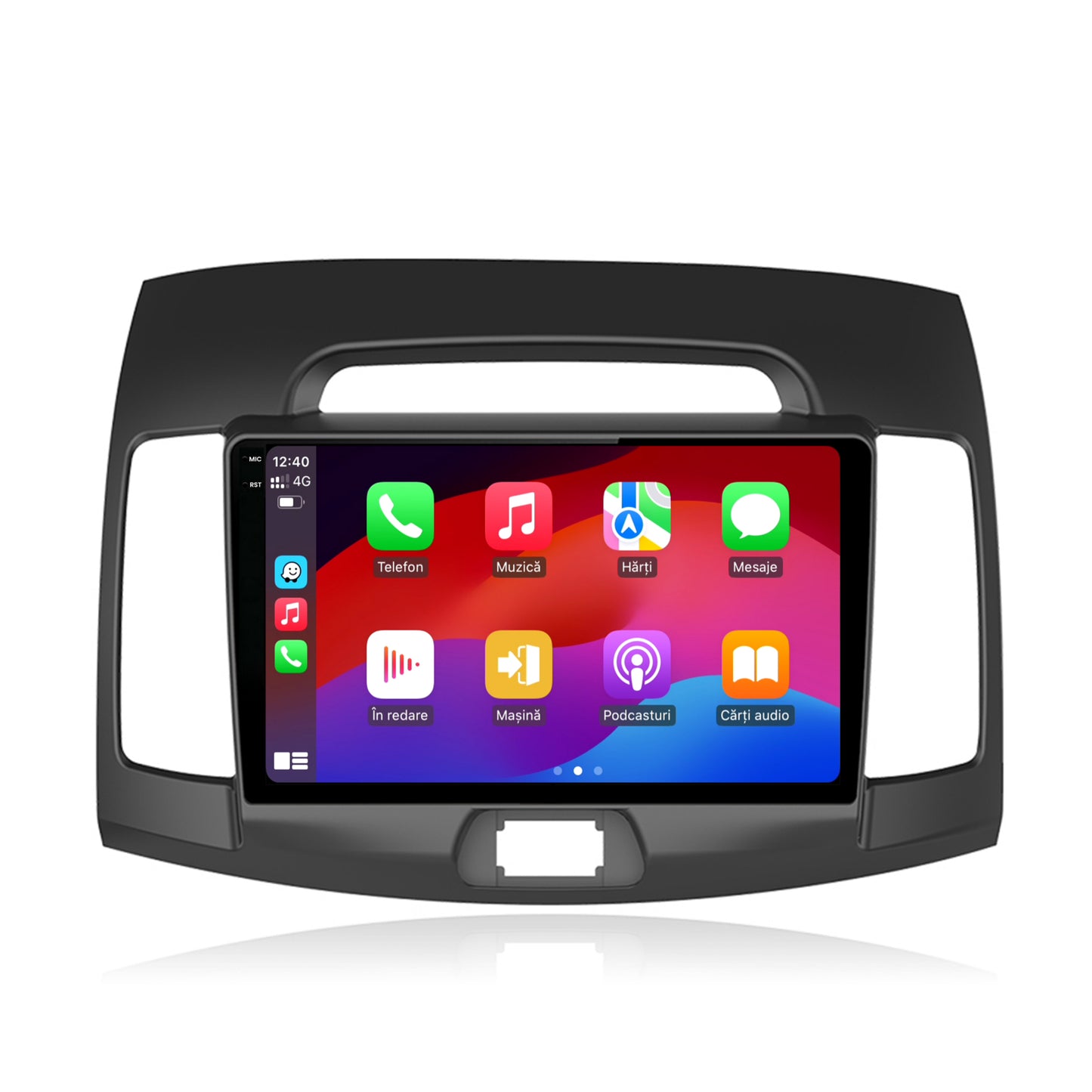Navigatie 2K HUB64 Hyundai Elantra (2006-2011), 4GB RAM, Android, Octacore, Slot Sim 4G, DSP, GPS, Wi-FI, Carplay, Android Auto, USB, Bluetooth, Waze, Touchscreen, 9.5 Inch