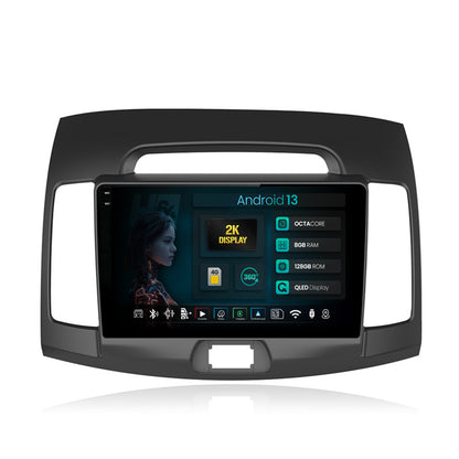 Navigatie 2K HUB64 Hyundai Elantra (2006-2011), 8GB RAM, Android, Octacore, Slot Sim 4G, DSP, GPS, Wi-FI, Carplay, Android Auto, USB, Bluetooth, Waze, Touchscreen, 9.5 Inch