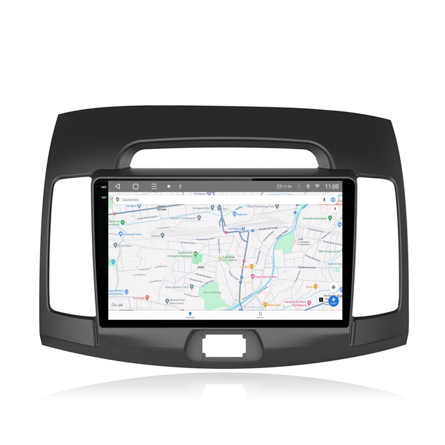Navigatie 2K HUB64 Hyundai Elantra (2006-2011), 8GB RAM, Android, Octacore, Slot Sim 4G, DSP, GPS, Wi-FI, Carplay, Android Auto, USB, Bluetooth, Waze, Touchscreen, 9.5 Inch