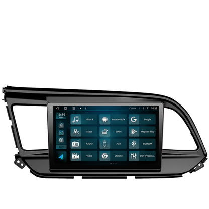 Navigatie 2K HUB64 Hyundai Elantra (2015-2018), 4GB RAM, Android, Octacore, Slot Sim 4G, DSP, GPS, Wi-FI, Carplay, Android Auto, USB, Bluetooth, Waze, Touchscreen, 9.5 Inch