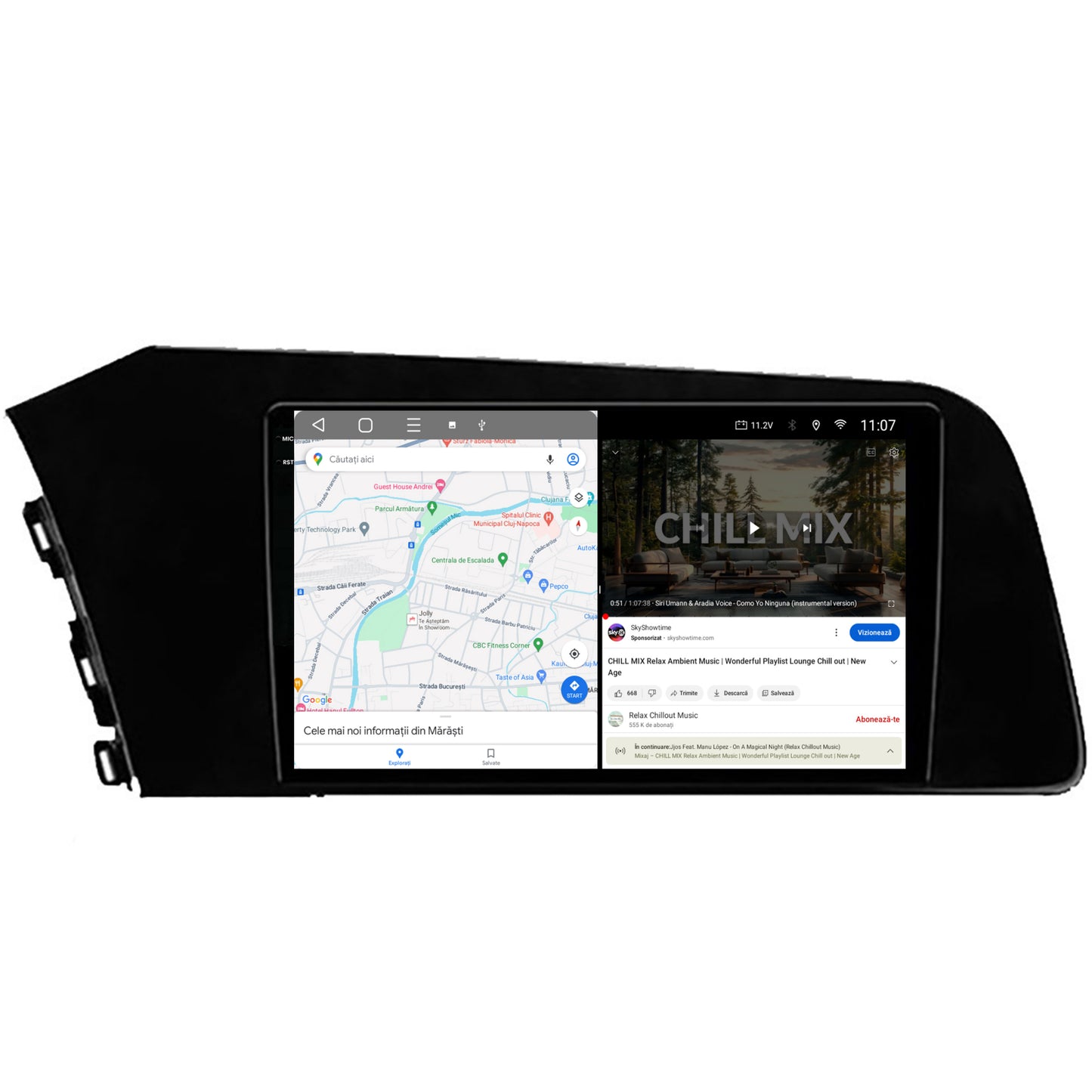 Navigatie 2K HUB64 Hyundai Elantra (2020-Prezent), 4GB RAM, Android, Octacore, Slot Sim 4G, DSP, GPS, Wi-FI, Carplay, Android Auto, USB, Bluetooth, Waze, Touchscreen, 9Inch