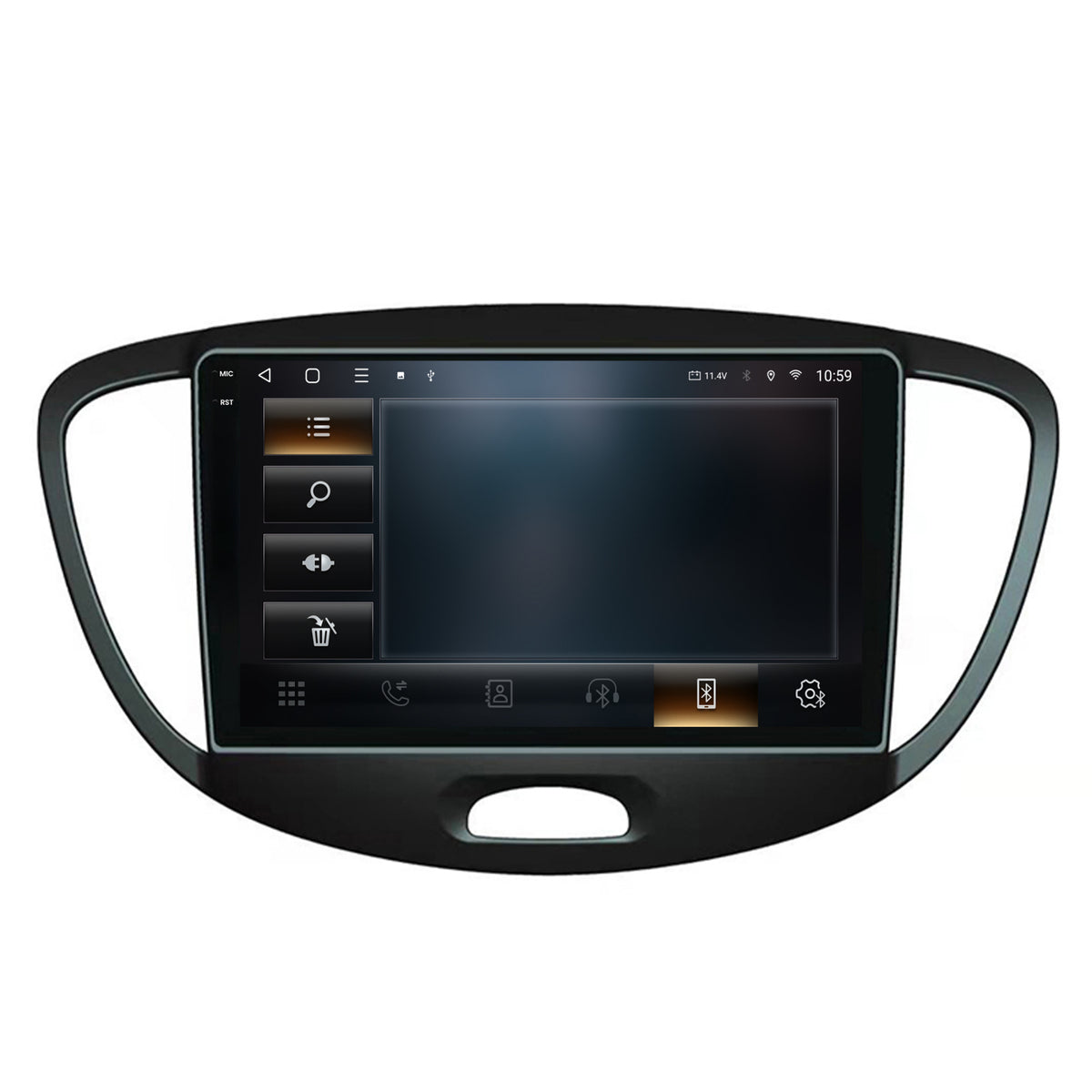Navigatie 2K HUB64 Hyundai I10 (2007-2013), 8GB RAM, Android, Octacore, Slot Sim 4G, DSP, GPS, Wi-FI, Carplay, Android Auto, USB, Bluetooth, Waze, Touchscreen, 9.5 Inch