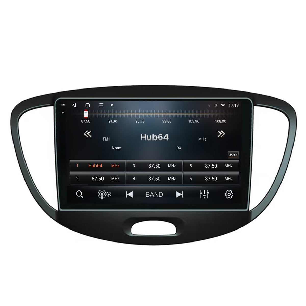 Navigatie 2K HUB64 Hyundai I10 (2007-2013), 8GB RAM, Android, Octacore, Slot Sim 4G, DSP, GPS, Wi-FI, Carplay, Android Auto, USB, Bluetooth, Waze, Touchscreen, 9.5 Inch
