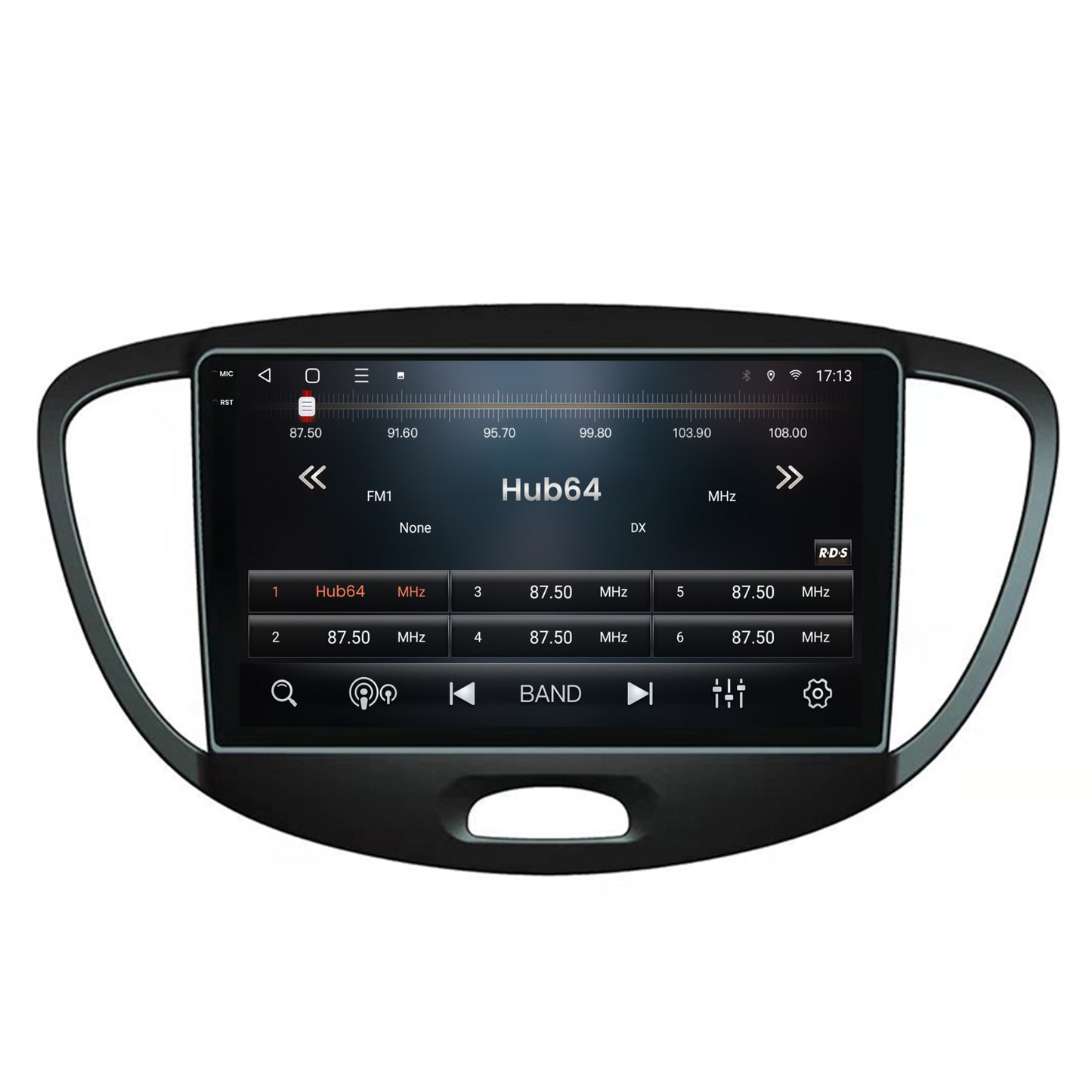 Navigatie 2K HUB64 Hyundai I10 (2007-2013), 8GB RAM, Android, Octacore, Slot Sim 4G, DSP, GPS, Wi-FI, Carplay, Android Auto, USB, Bluetooth, Waze, Touchscreen, 9.5 Inch