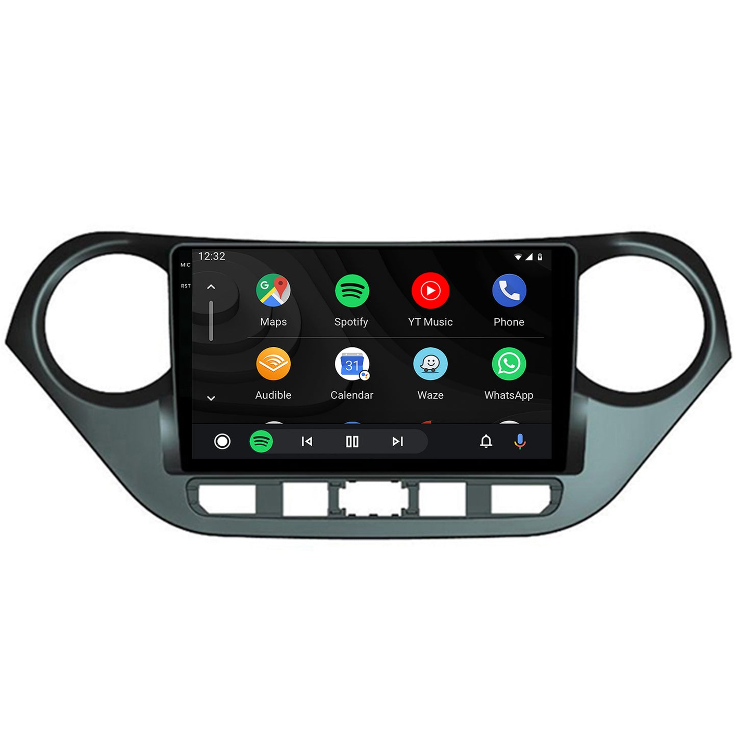 Navigatie 2K HUB64 Hyundai I10 (2013-2017), 4GB RAM, Android, Octacore, Slot Sim 4G, DSP, GPS, Wi-FI, Carplay, Android Auto, USB, Bluetooth, Waze, Touchscreen, 9.5 Inch