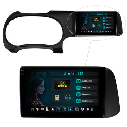 Navigatie 2K HUB64 Hyundai I10 (2020+), 4GB RAM, Android, Octacore, Slot Sim 4G, DSP, GPS, Wi-FI, Carplay, Android Auto, USB, Bluetooth, Waze, Touchscreen, 9.5 Inch