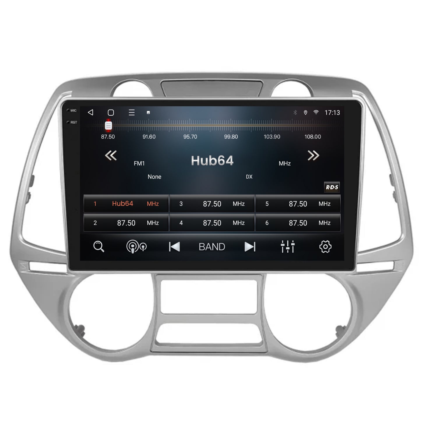 Navigatie 2K HUB64 Hyundai I20 (2008-2012), 8GB RAM, Android, Octacore, Slot Sim 4G, DSP, GPS, Wi-FI, Carplay, Android Auto, USB, Bluetooth, Waze, Touchscreen, 9.5 Inch V2
