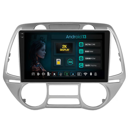 Navigatie 2K HUB64 Hyundai I20 (2008-2012), 8GB RAM, Android, Octacore, Slot Sim 4G, DSP, GPS, Wi-FI, Carplay, Android Auto, USB, Bluetooth, Waze, Touchscreen, 9.5 Inch V2