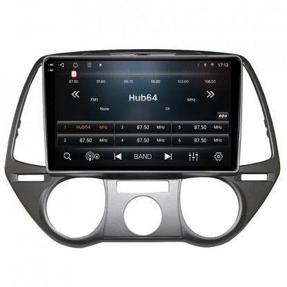 Navigatie 2K HUB64 Hyundai I20 (2008-2012), 4GB RAM, Android, Octacore, Slot Sim 4G, DSP, GPS, Wi-FI, Carplay, Android Auto, USB, Bluetooth, Waze, Touchscreen, 9.5 Inch