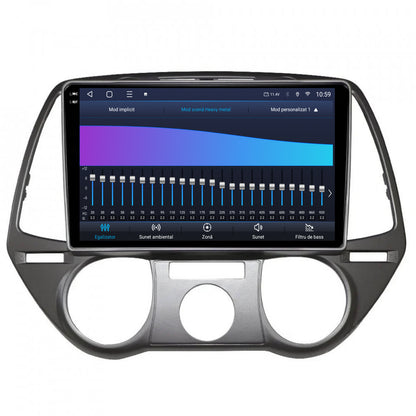 Navigatie 2K HUB64 Hyundai I20 (2008-2012), 4GB RAM, Android, Octacore, Slot Sim 4G, DSP, GPS, Wi-FI, Carplay, Android Auto, USB, Bluetooth, Waze, Touchscreen, 9.5 Inch