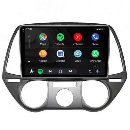 Navigatie 2K HUB64 Hyundai I20 (2008-2012), 4GB RAM, Android, Octacore, Slot Sim 4G, DSP, GPS, Wi-FI, Carplay, Android Auto, USB, Bluetooth, Waze, Touchscreen, 9.5 Inch