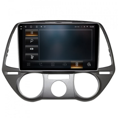 Navigatie 2K HUB64 Hyundai I20 (2008-2012), 8GB RAM, Android, Octacore, Slot Sim 4G, DSP, GPS, Wi-FI, Carplay, Android Auto, USB, Bluetooth, Waze, Touchscreen, 9.5 Inch