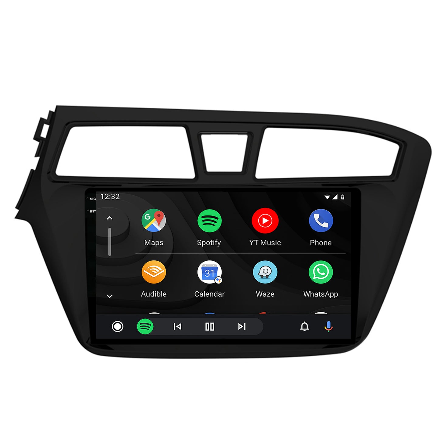 Navigatie 2K HUB64 Hyundai I20 (2014-2018), 4GB RAM, Android, Octacore, Slot Sim 4G, DSP, GPS, Wi-FI, Carplay, Android Auto, USB, Bluetooth, Waze, Touchscreen, 9.5 Inch