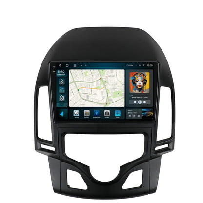 Navigatie 2K HUB64 Hyundai I30 (2007-2012), Clima Automata, 4GB RAM, Android, Octacore, Slot Sim 4G, DSP, GPS, Wi-FI, Carplay, Android Auto, USB, Bluetooth, Waze, Touchscreen, 9.5 Inch