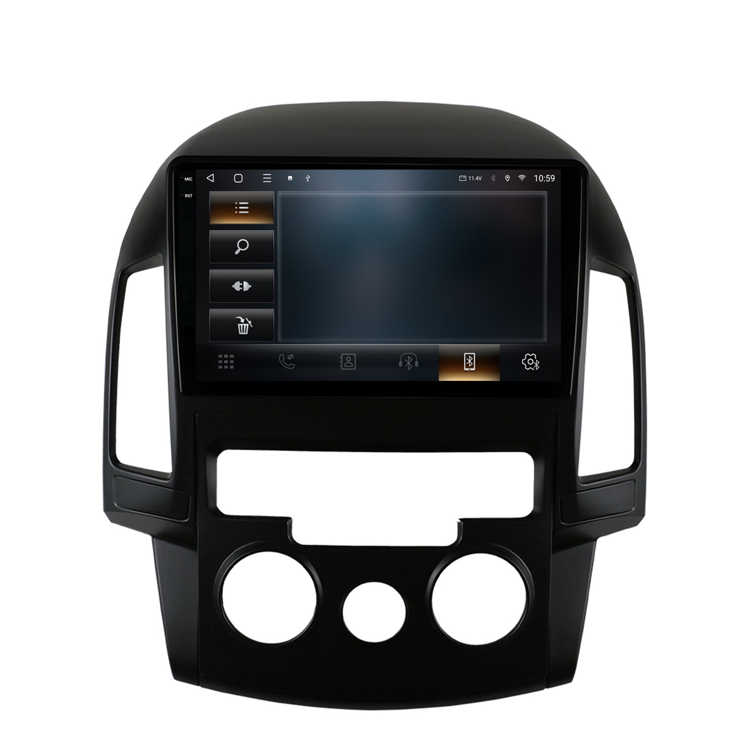 Navigatie 2K HUB64 Hyundai I30 (2007-2012), Clima Manuala, 4GB RAM, Android, Octacore, Slot Sim 4G, DSP, GPS, Wi-FI, Carplay, Android Auto, USB, Bluetooth, Waze, Touchscreen, 9.5 Inch