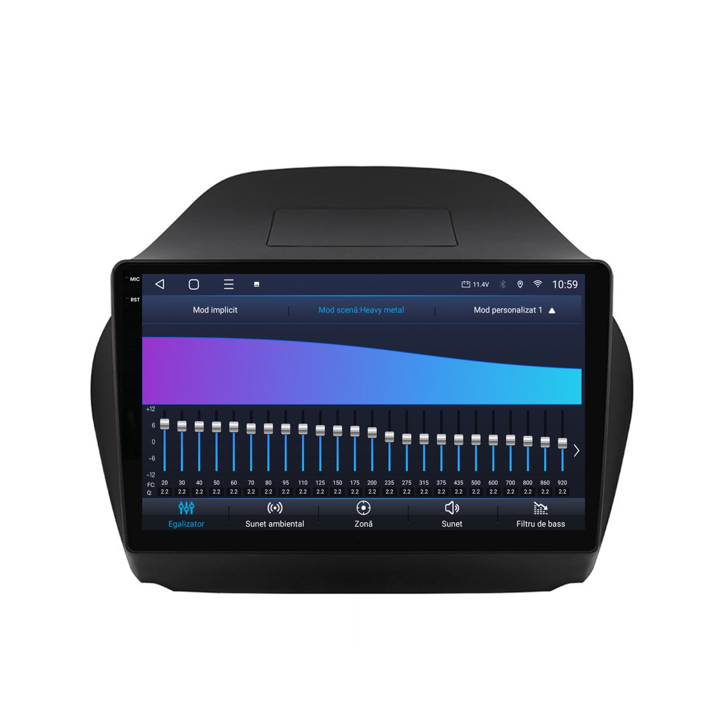 Navigatie 2K HUB64 Hyundai IX35 (2009-2015), 4GB RAM, Android, Octacore, Slot Sim 4G, DSP, GPS, Wi-FI, Carplay, Android Auto, USB, Bluetooth, Waze, Touchscreen, 10.36 Inch