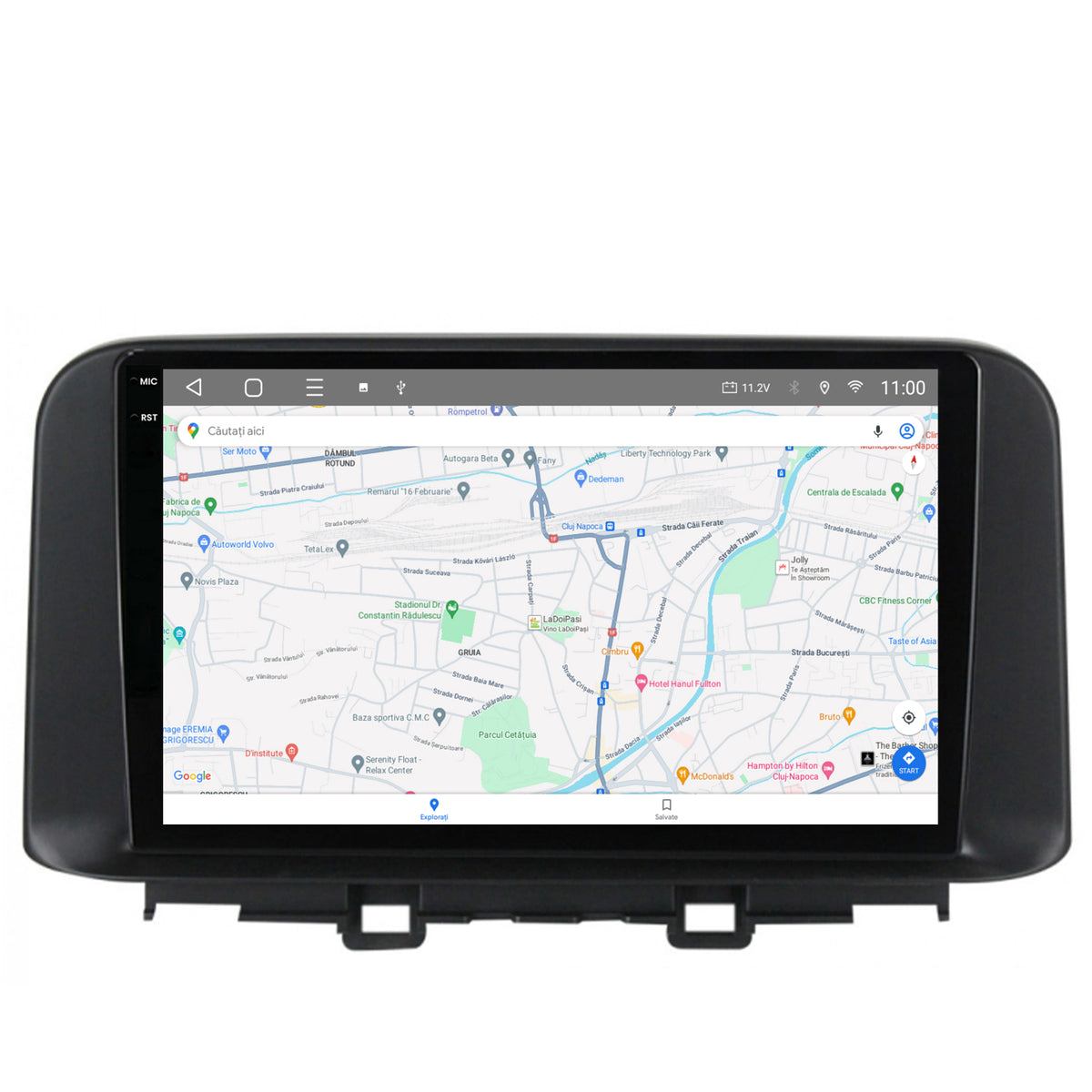 Navigatie 2K HUB64 Hyundai Kona (2018+), 8GB RAM, Android, Octacore, Slot Sim 4G, DSP, GPS, Wi-FI, Carplay, Android Auto, USB, Bluetooth, Waze, Touchscreen, 10.36 Inch