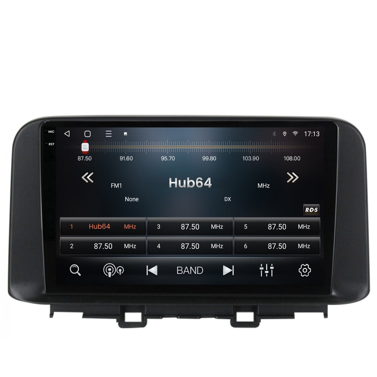 Navigatie 2K HUB64 Hyundai Kona (2018+), 8GB RAM, Android, Octacore, Slot Sim 4G, DSP, GPS, Wi-FI, Carplay, Android Auto, USB, Bluetooth, Waze, Touchscreen, 10.36 Inch