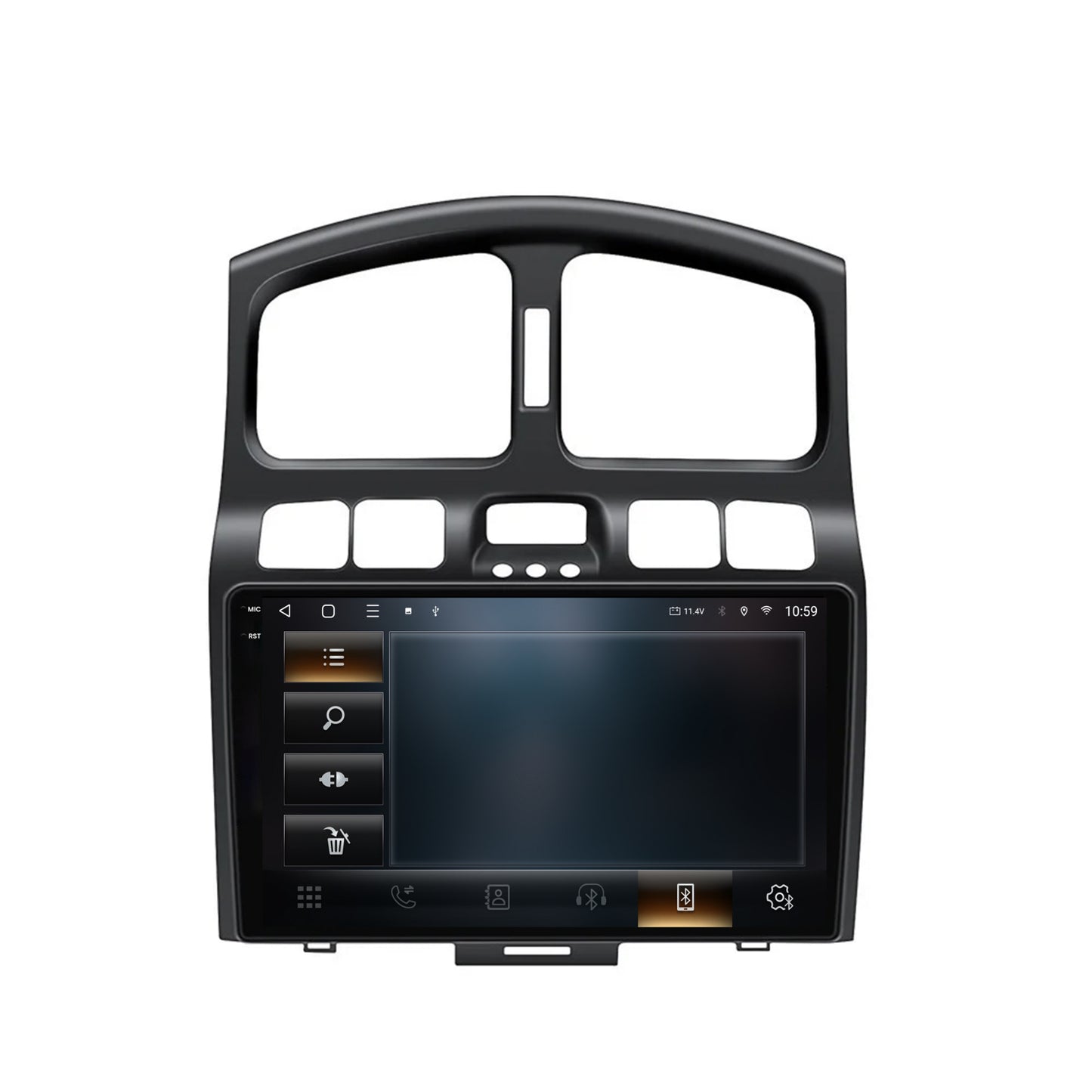Navigatie 2K HUB64 Hyundai Santa Fe (2001-2005), 4GB RAM, Android, Octacore, Slot Sim 4G, DSP, GPS, Wi-FI, Carplay, Android Auto, USB, Bluetooth, Waze, Touchscreen, 9.5 Inch