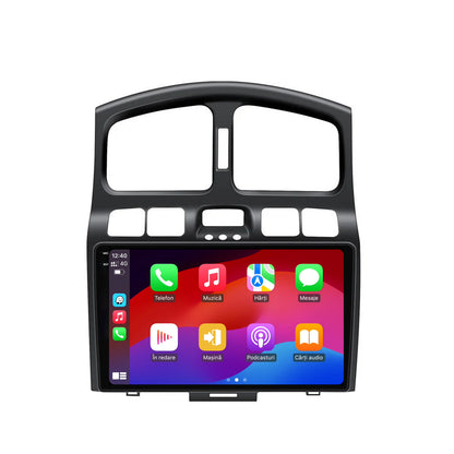 Navigatie 2K HUB64 Hyundai Santa Fe (2001-2005), 8GB RAM, Android, Octacore, Slot Sim 4G, DSP, GPS, Wi-FI, Carplay, Android Auto, USB, Bluetooth, Waze, Touchscreen, 9.5 Inch