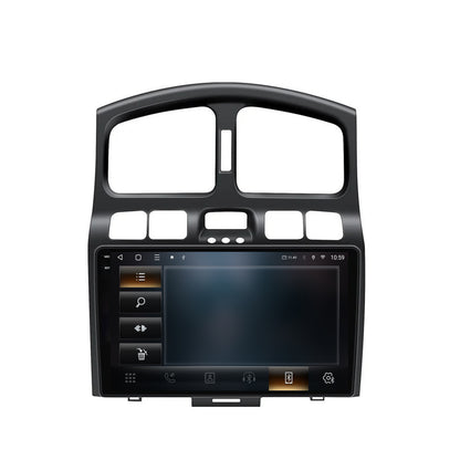 Navigatie 2K HUB64 Hyundai Santa Fe (2001-2005), 8GB RAM, Android, Octacore, Slot Sim 4G, DSP, GPS, Wi-FI, Carplay, Android Auto, USB, Bluetooth, Waze, Touchscreen, 9.5 Inch